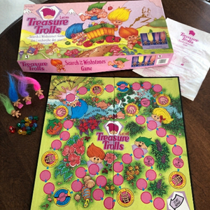 Troll, Board Game, Vintage 1992, Treasure Trolls, Game, Toy, Good‎ Condition